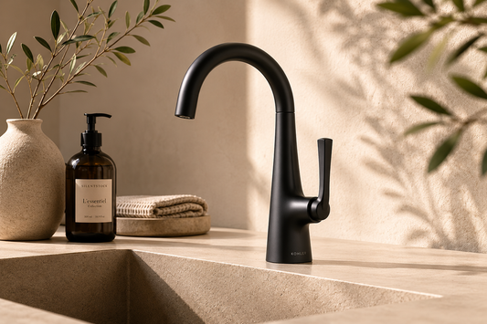 Robinet de bar Kohler Graze Noir mat